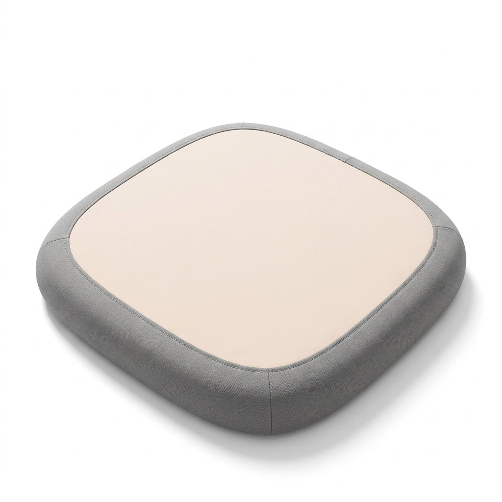 Auto-Sitzkissen Glatt, abgerundete Ecken – Hellrosa/Beige, Grau – hero