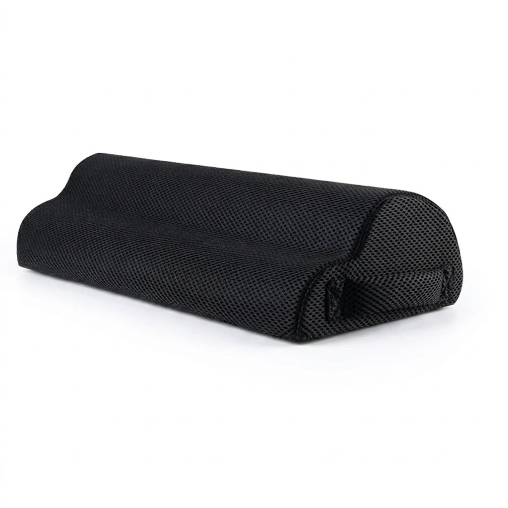 Lendenkissen ergonomisch geformt, atmungsaktives Mesh – Schwarz – hero