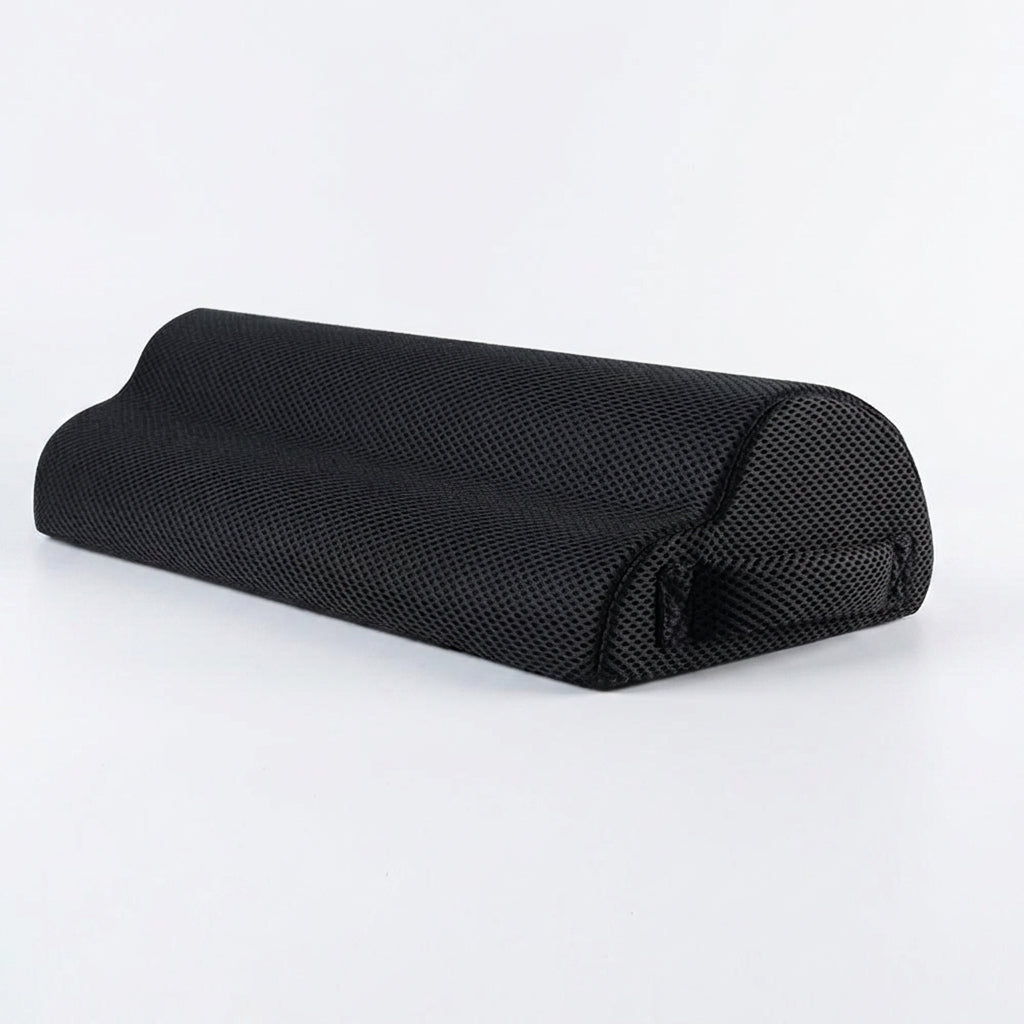 Lendenkissen ergonomisch geformt, atmungsaktives Mesh – Schwarz – studio