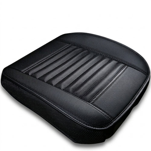 Auto-Sitzkissen perforiert, geripptes Design – schwarz – hero