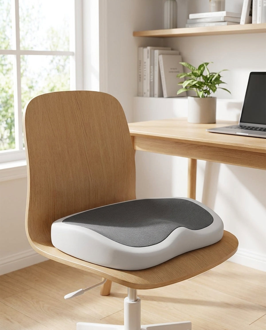 Orthopädisches Sitzkissen Ergonomische U-Form – Zweifarbig Grau – life