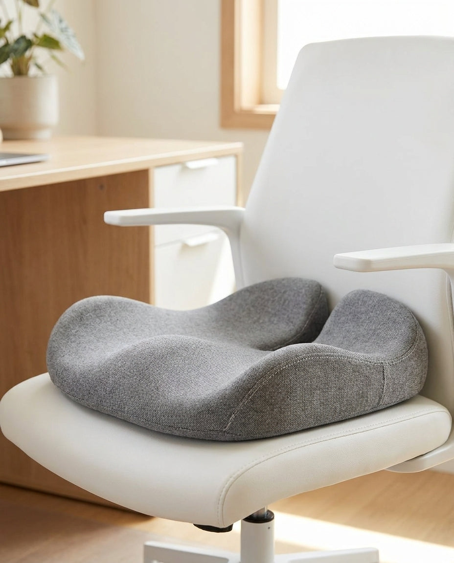 Steißbein-Sitzkissen Ergonomische Kontur – Grau – life