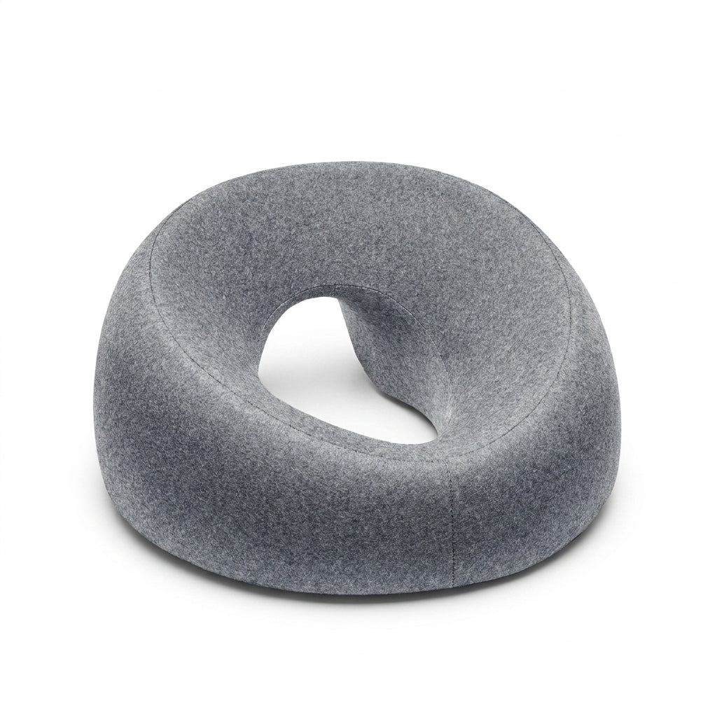 Steißbein-Sitzkissen Donut-Form orthopädisch – Grau – hero