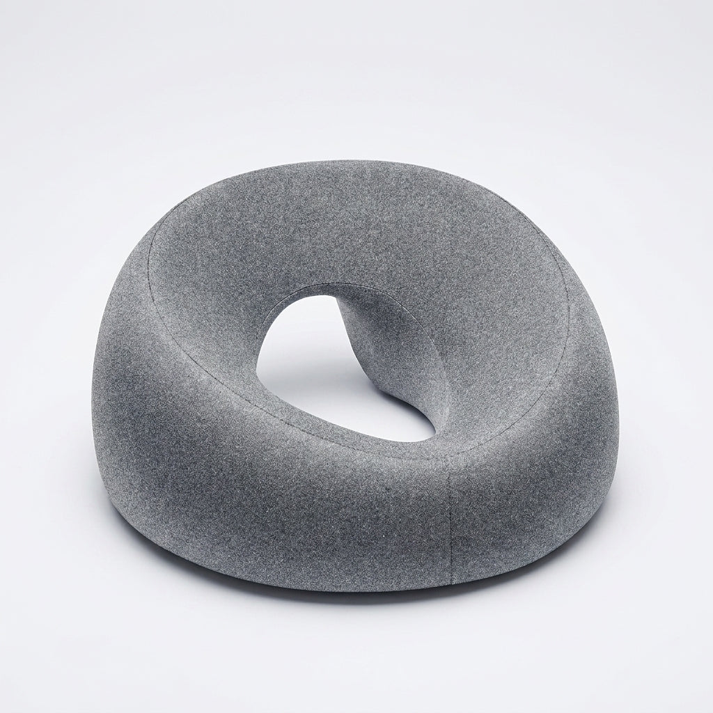 Steißbein-Sitzkissen Donut-Form orthopädisch – Grau – studio